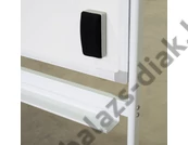 Kép 2/3 - OfficeCity DSWB-150AT 150x100cm dupla oldalú forgatható mágnestábla átfordítható, gurulós állvánnyal