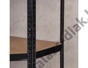 Kép 3/3 - Sarok salgó polc, 5 szintes 180x70x30-30cm, fekete