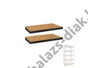 Kép 1/2 - Salgóhoz 2db extra polc kerettel, 90x40cm, fekete