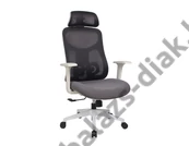 Kép 1/3 - Ergonomikus irodai szék, forgószék, szürke (SK-6023H GREY) hálós