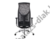 Kép 3/3 - Prémium ergonomikus irodai szék, hálós forgószék, fekete (GM-13 BLACK)