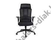 Kép 1/3 - Irodai szék, forgószék hálós, fekete (FX-1022 BLACK)