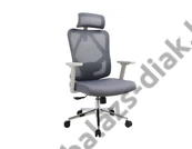 Kép 1/3 - Ergonomikus irodai szék, forgószék, hálós szürke (M-18 GREY)