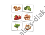 Fényképkártyák: Élelmiszerek 54 db képpel