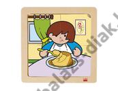 Puzzle készlet - Kata és Peti (4 tábla, 4 darabos puzzle)