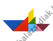 Kép 3/5 - Tangram fapuzzle - 7 részes