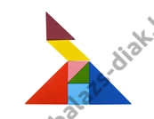 Kép 4/5 - Tangram fapuzzle - 7 részes