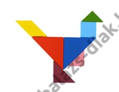 Kép 5/5 - Tangram fapuzzle - 7 részes