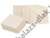 Kép 1/6 - Kártya készlet - négyzet, 50 db, 13, 5 x 13, 5 cm gyöngyfehér