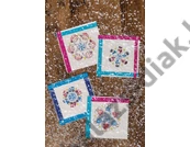Kép 4/6 - Kártya készlet - négyzet, 50 db, 13, 5 x 13, 5 cm gyöngyfehér