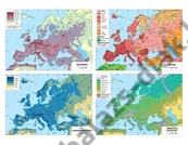 Kép 2/2 - Európa, politikai + tematikus térképek 160x120 cm DUO