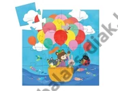 Kép 2/2 - Formadobozos puzzle - The hot air balloon