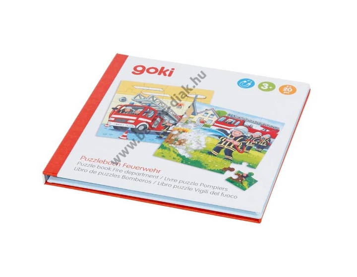 Tűzoltók puzzle könyv