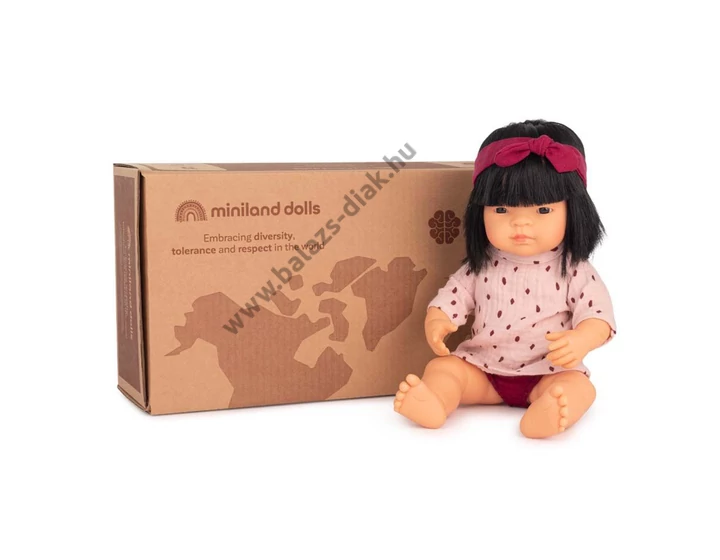 Lány baba - 38 cm-es - ruhában