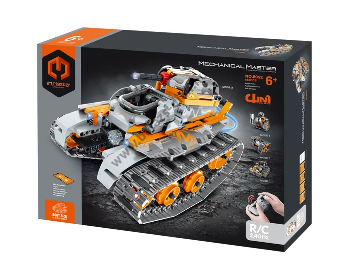 iM.Master Lánctalpas tank 4 az 1-ben - építőkészlet - 552 db-os