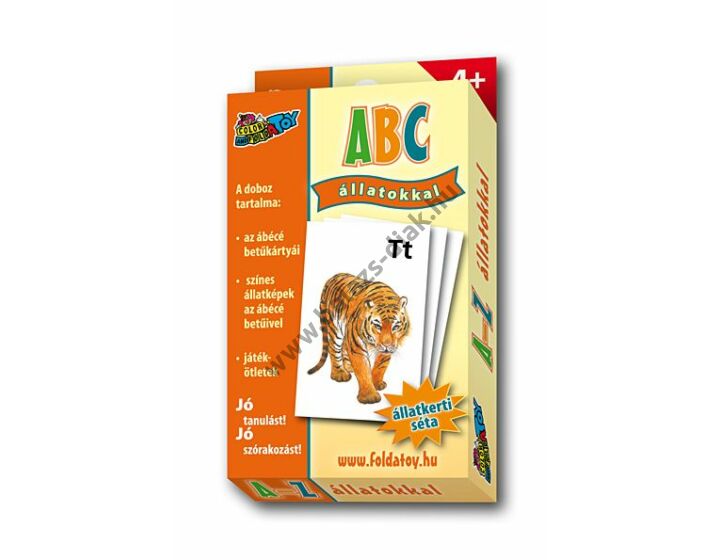 ABC kártya magyar, állatos Tigris